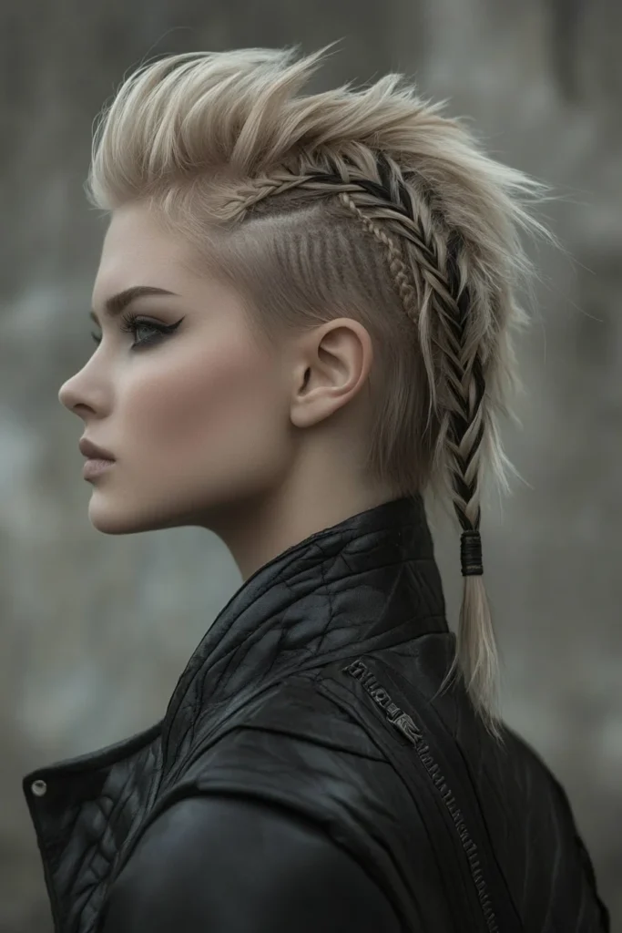 Asymmetrical Braided Crown with Waterfall Braids