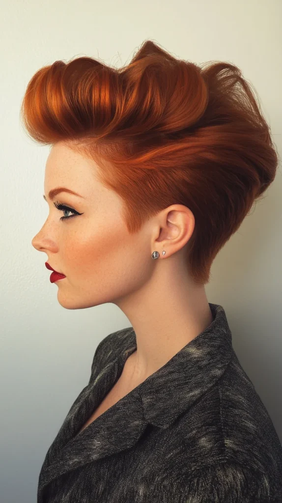 Auburn Pompadour