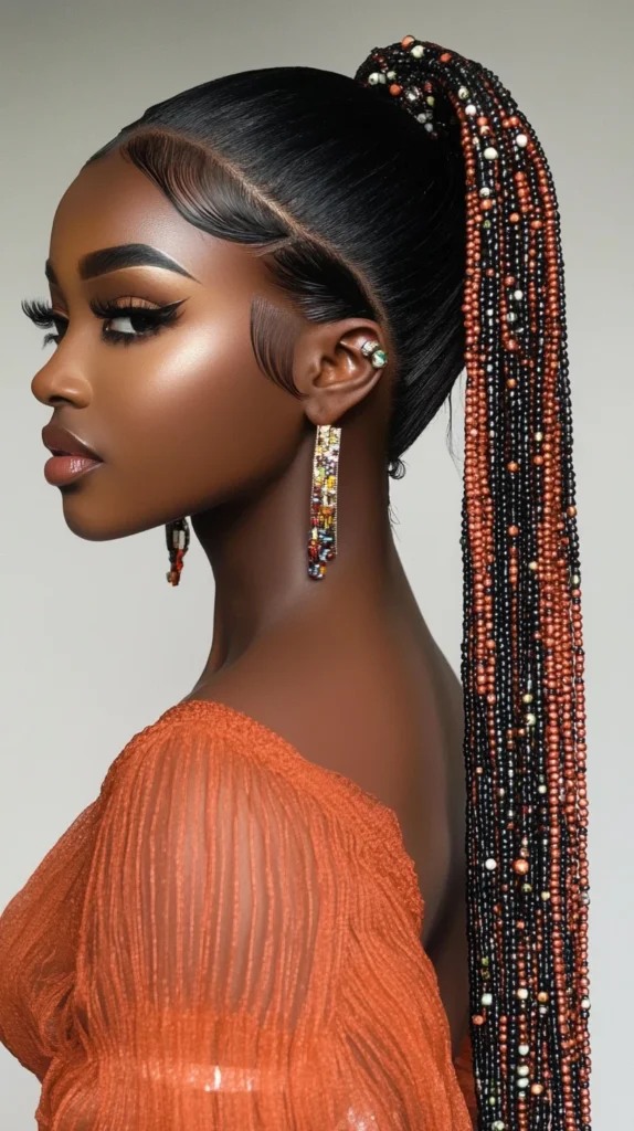 Beaded Ponytail