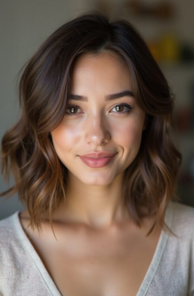 Blunt Shoulder-Length Cut