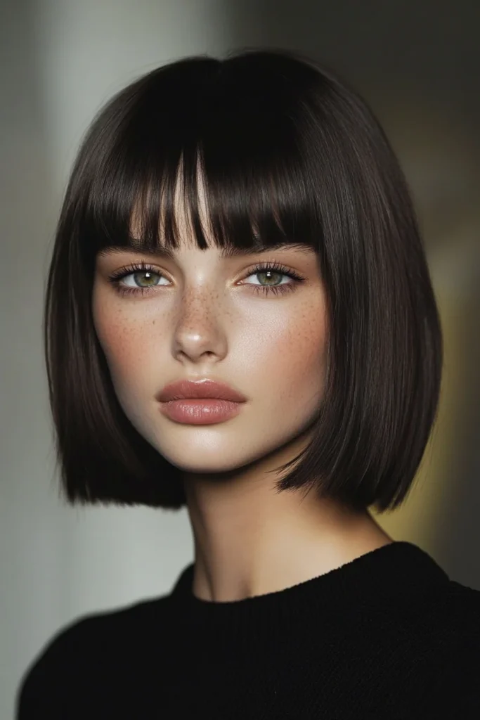 Bob with Blunt Bangs
