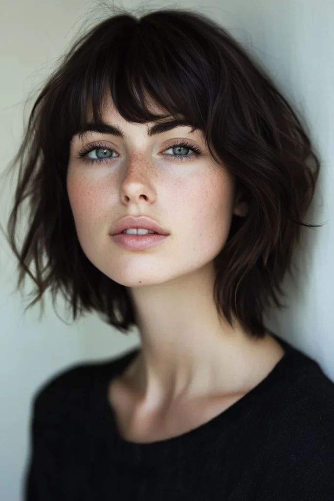 Bob with Split Bangs