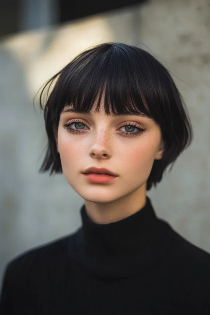 Bowl Cut with Micro Bangs