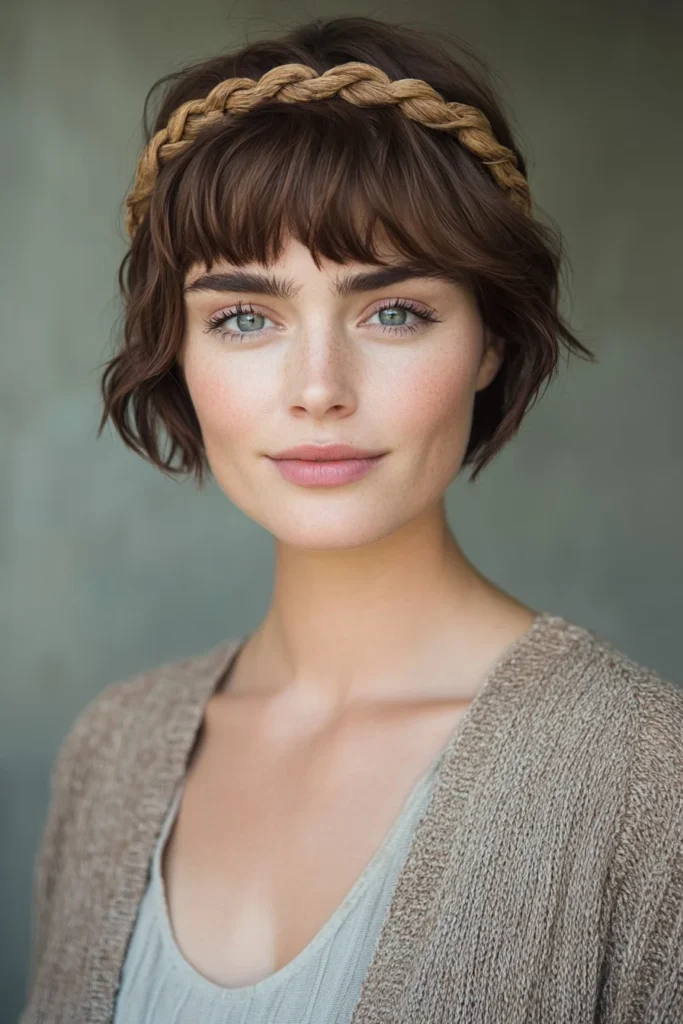 Braided Crown Bob