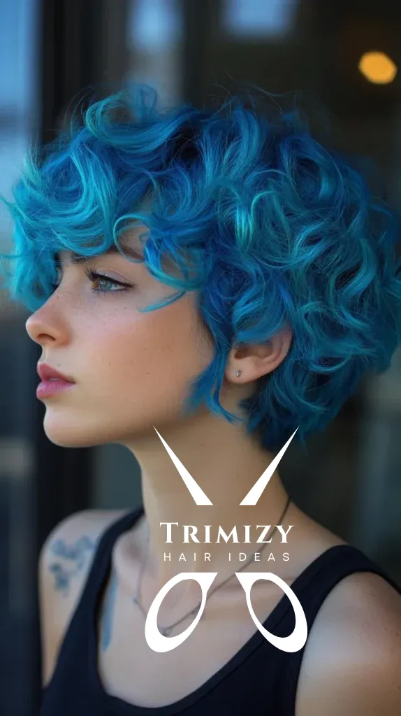 Brilliant Blue Curls