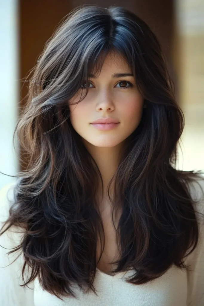 Cascading Shag for Thick Hair