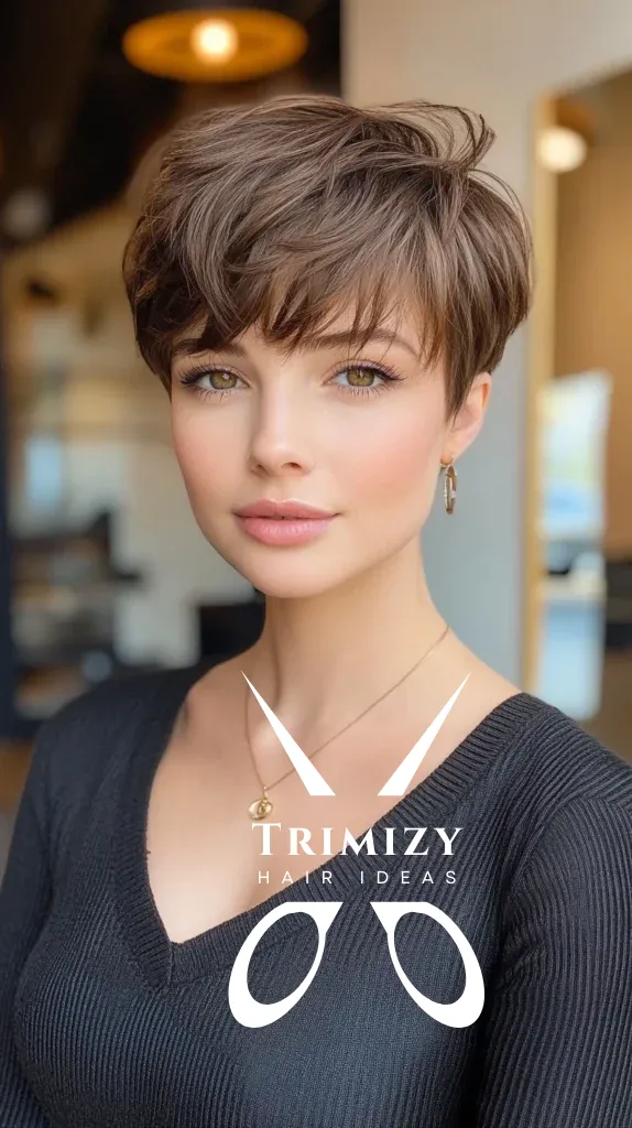 Classic Short Pixie with Bangs