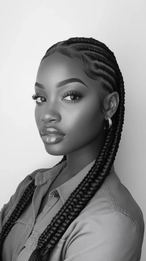 Classic Straight Back Cornrows
