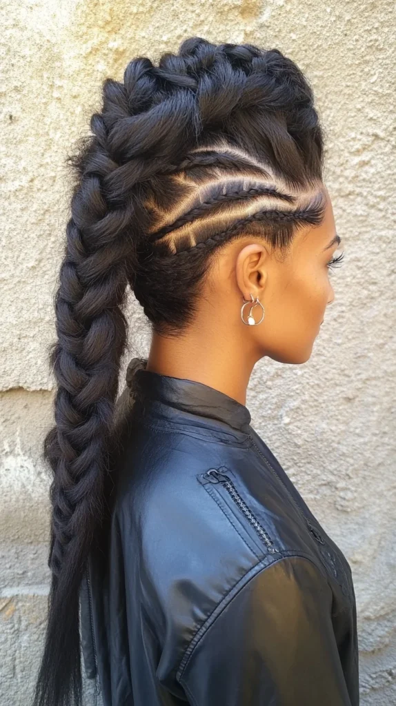 Cornrow Mohawk
