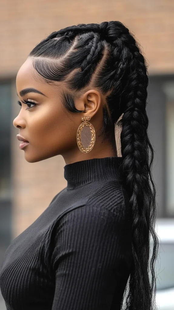 Crown Braided Ponytail