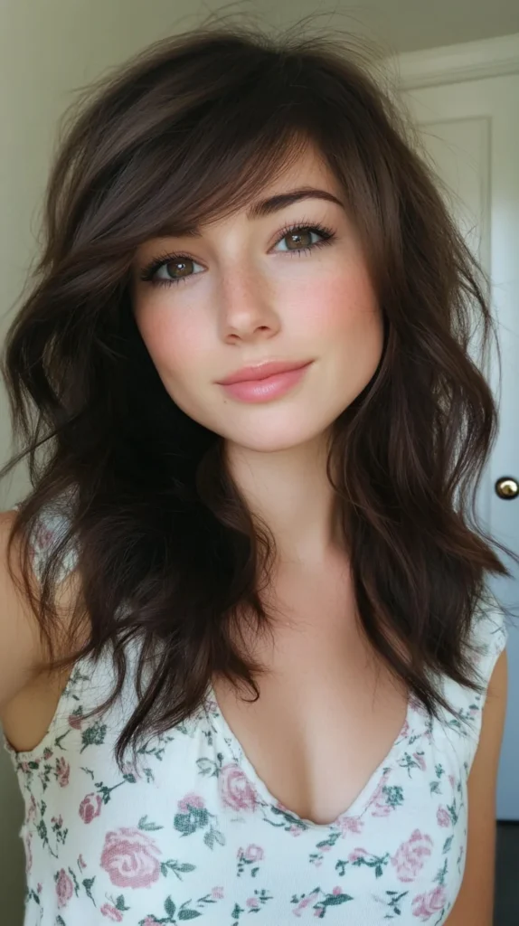 Deep Side-Swept Bangs