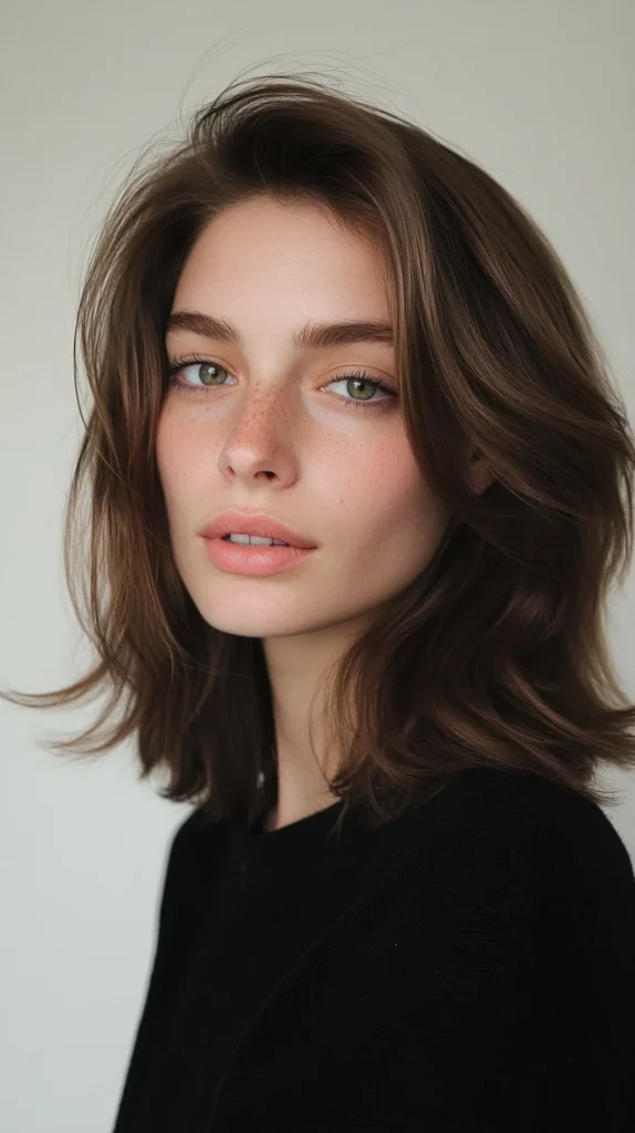 Feathered Shoulder-Length Cut