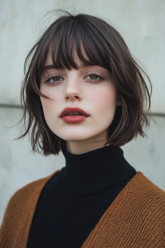 French Bob with Choppy Bangs