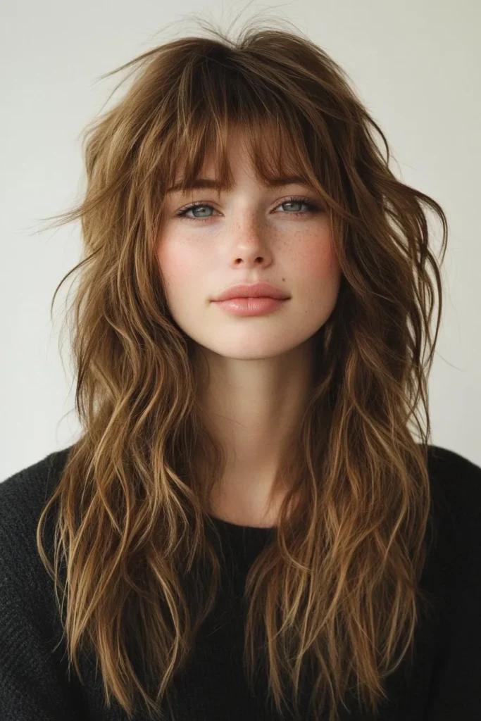 Cascading Shag for Thick Hair
