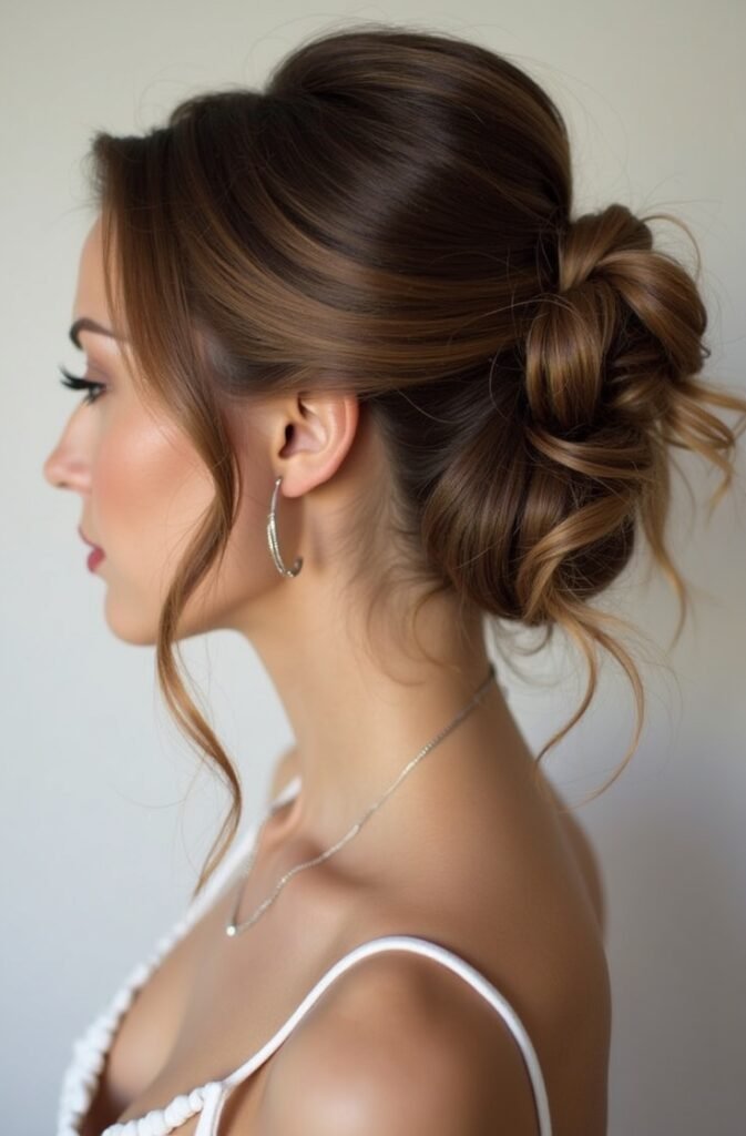 Half-Up Half-Down Bun