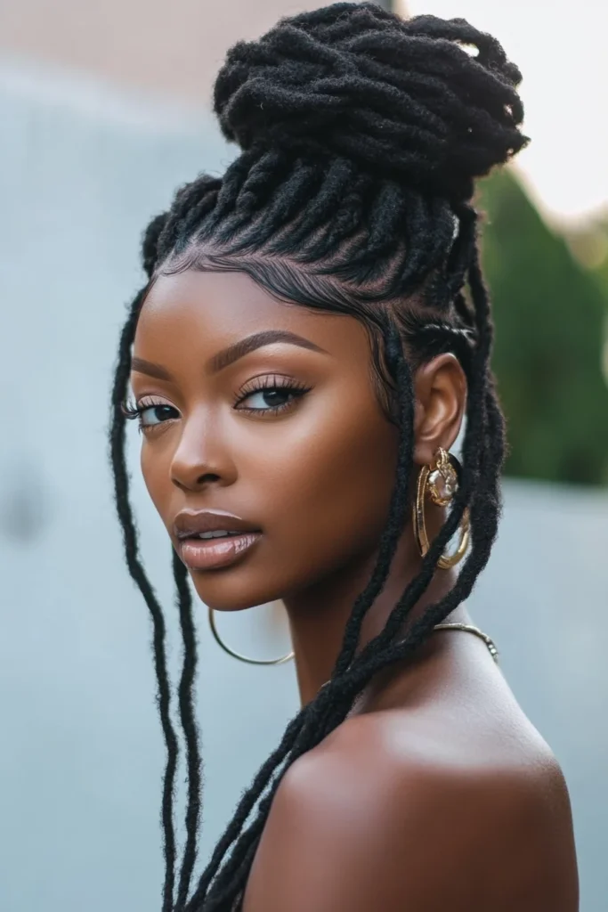 Locs High Ponytail