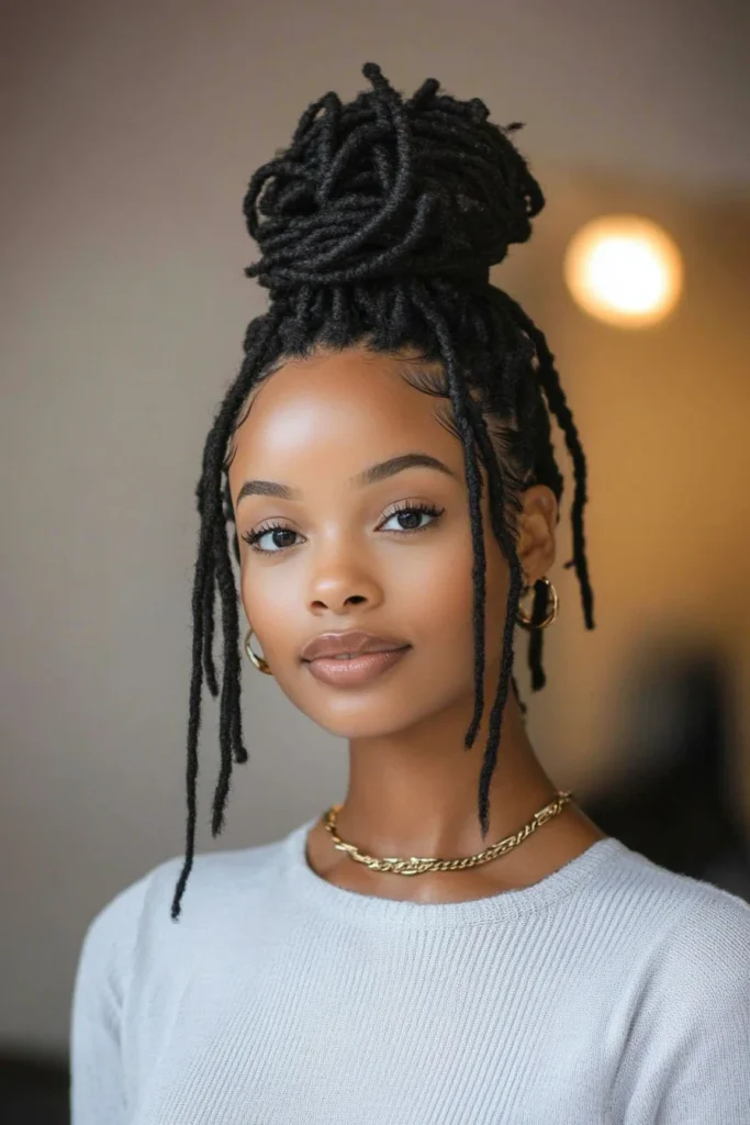 Locs Top Knot