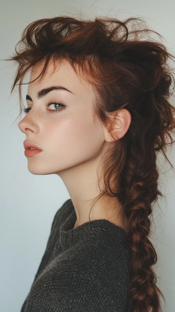Messy Mohawk Braid