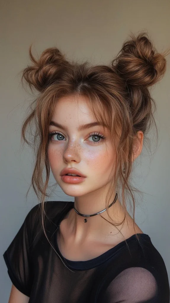 Messy Space Buns
