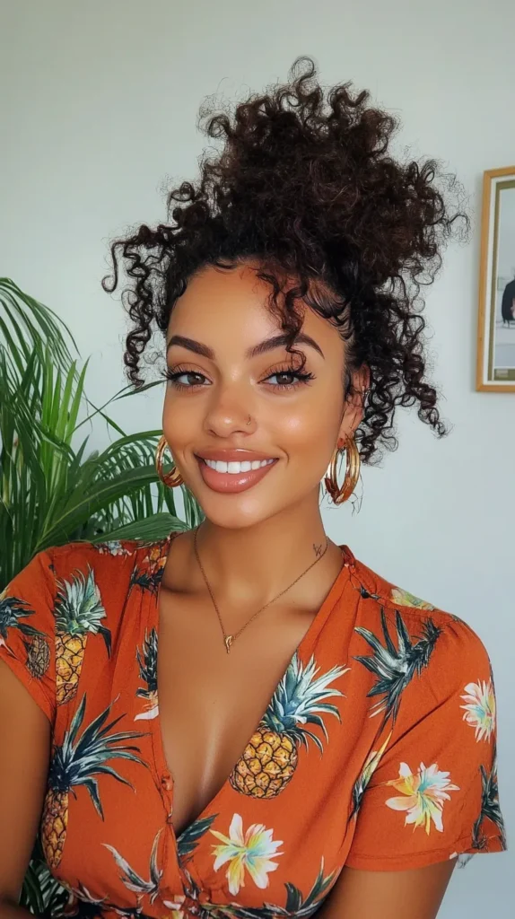 Pineapple Hairstyle