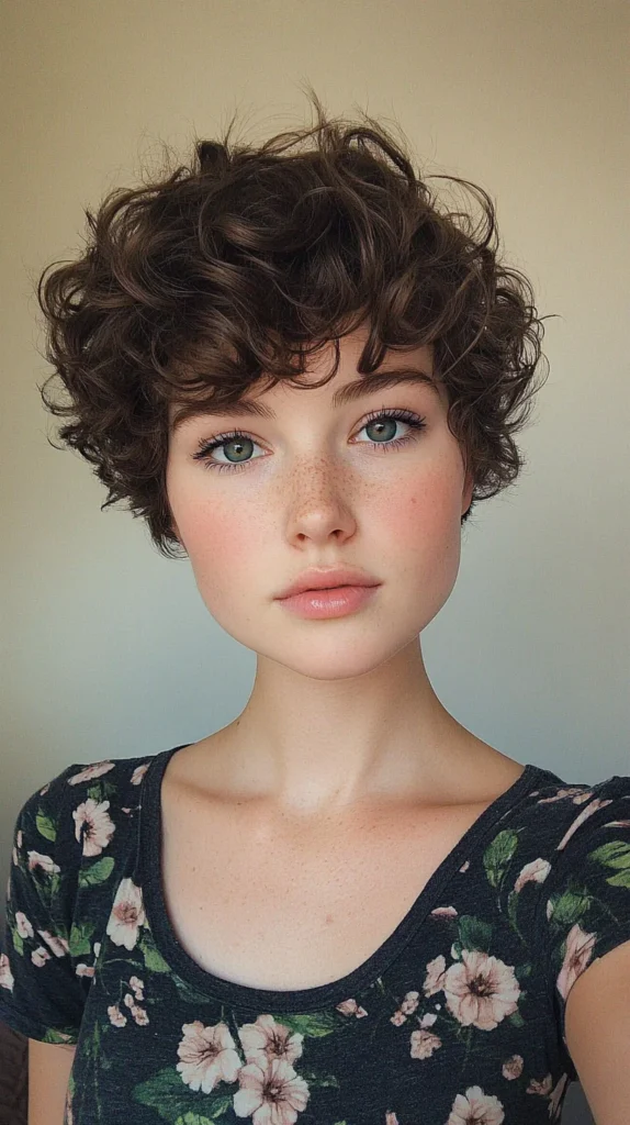 Pixie Cut with Curls