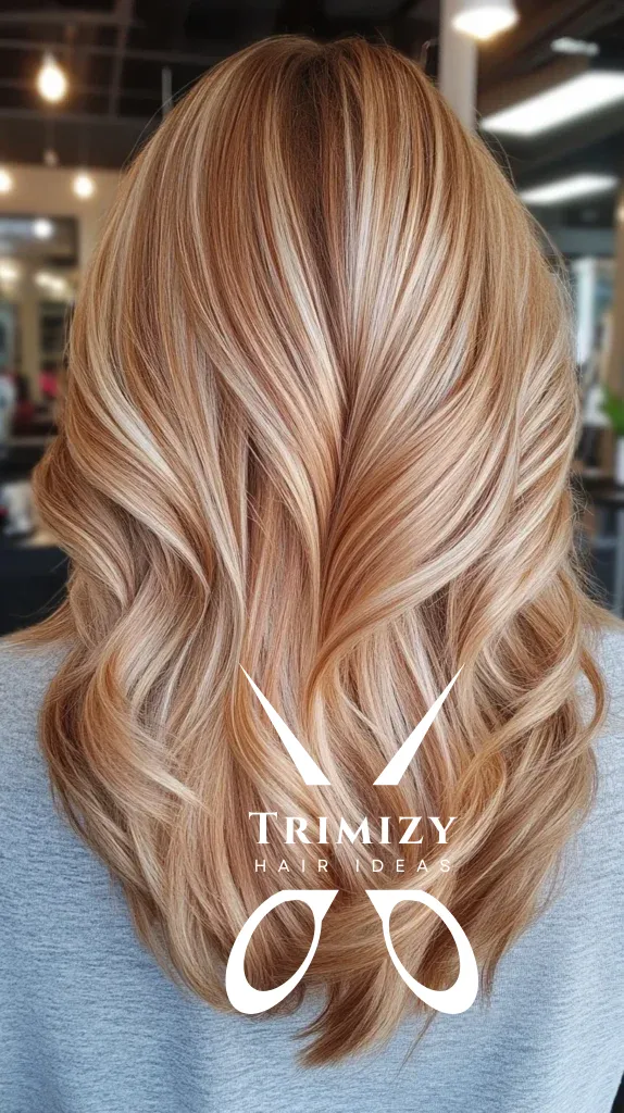 Rose Gold Blonde Highlights