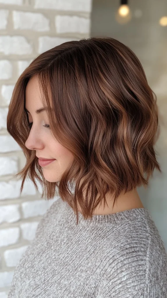 Rusty Brunette Bob