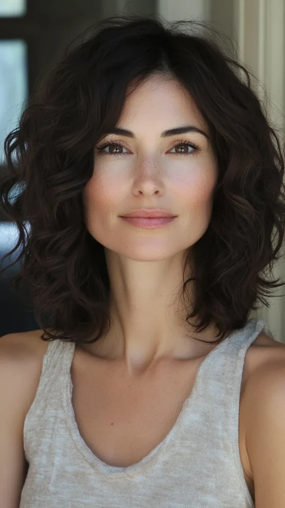 Shoulder-Length Bob with Curls