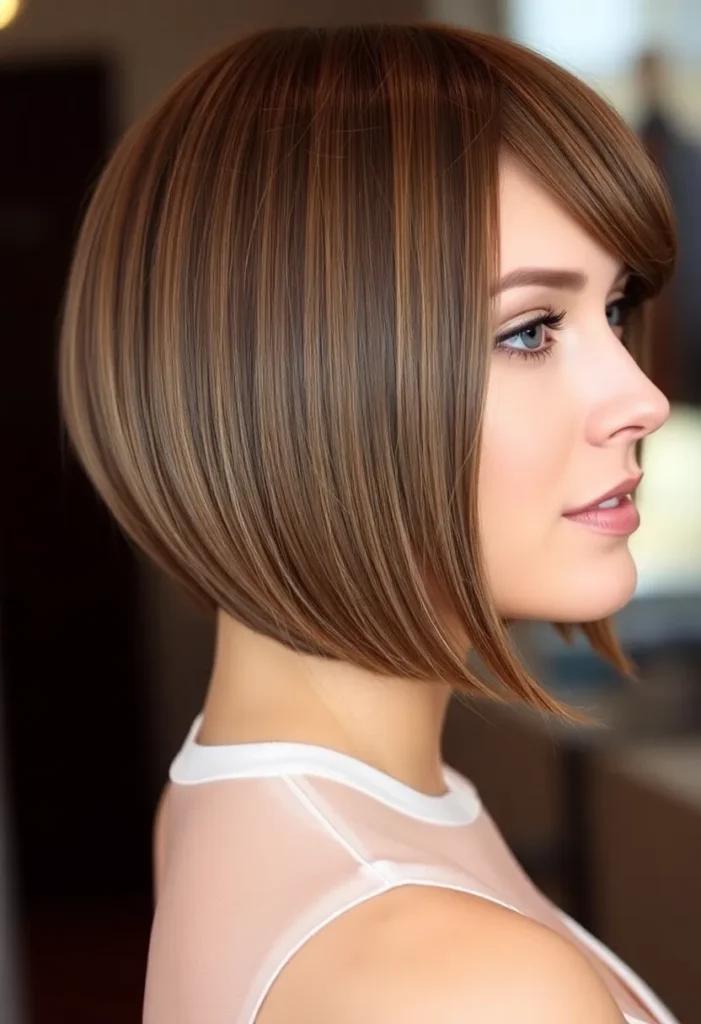Sleek Center-Parted Lob