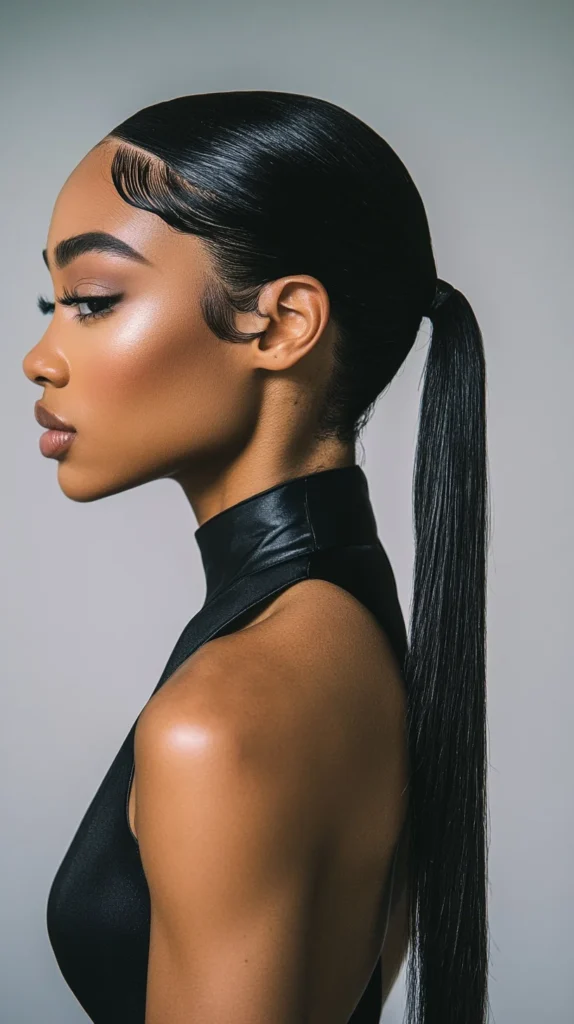 Sleek Low Ponytail