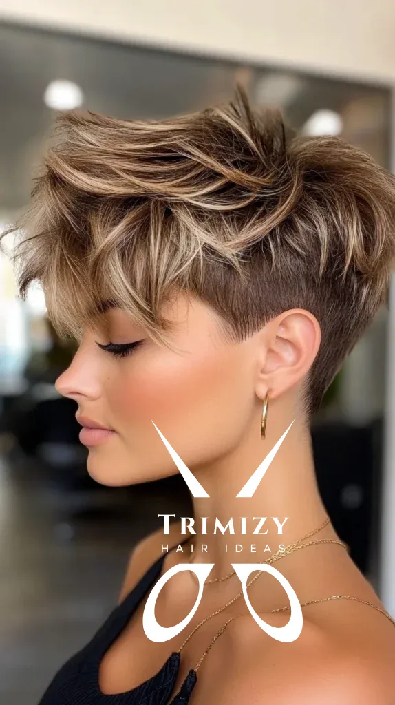 Spiky Pixie with Balayage