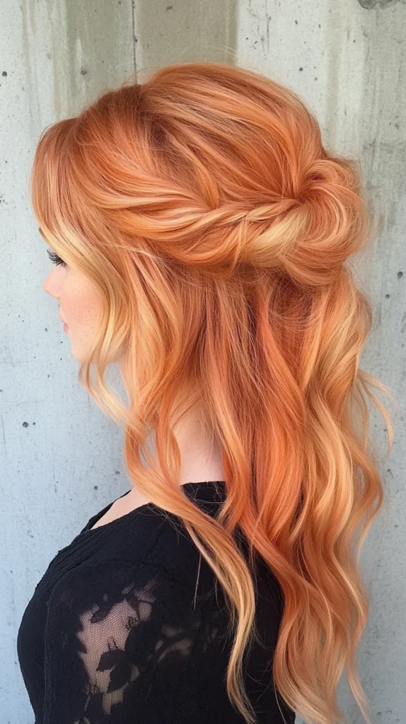 Tangerine Strawberry Blonde Hair