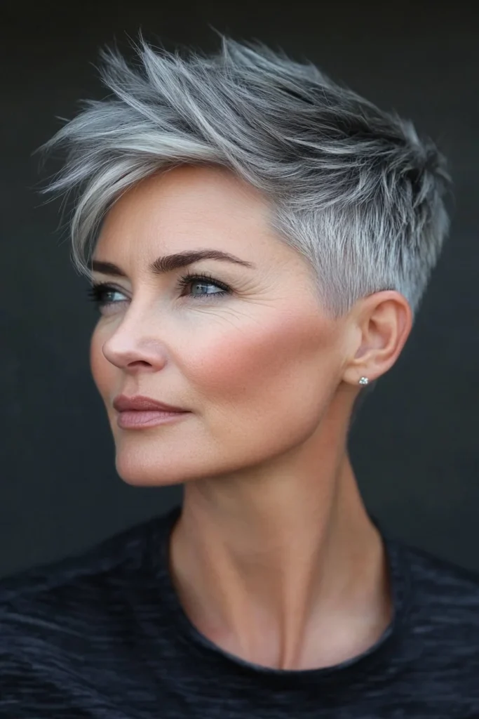 Textured Pixie with Undercut
