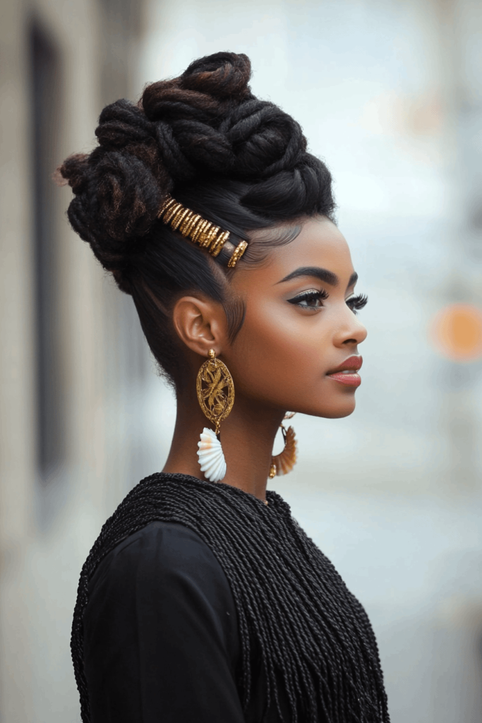 Accessorized Loc Mohawk