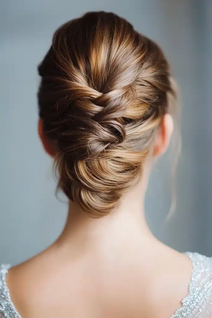 Asymmetrical French Twist