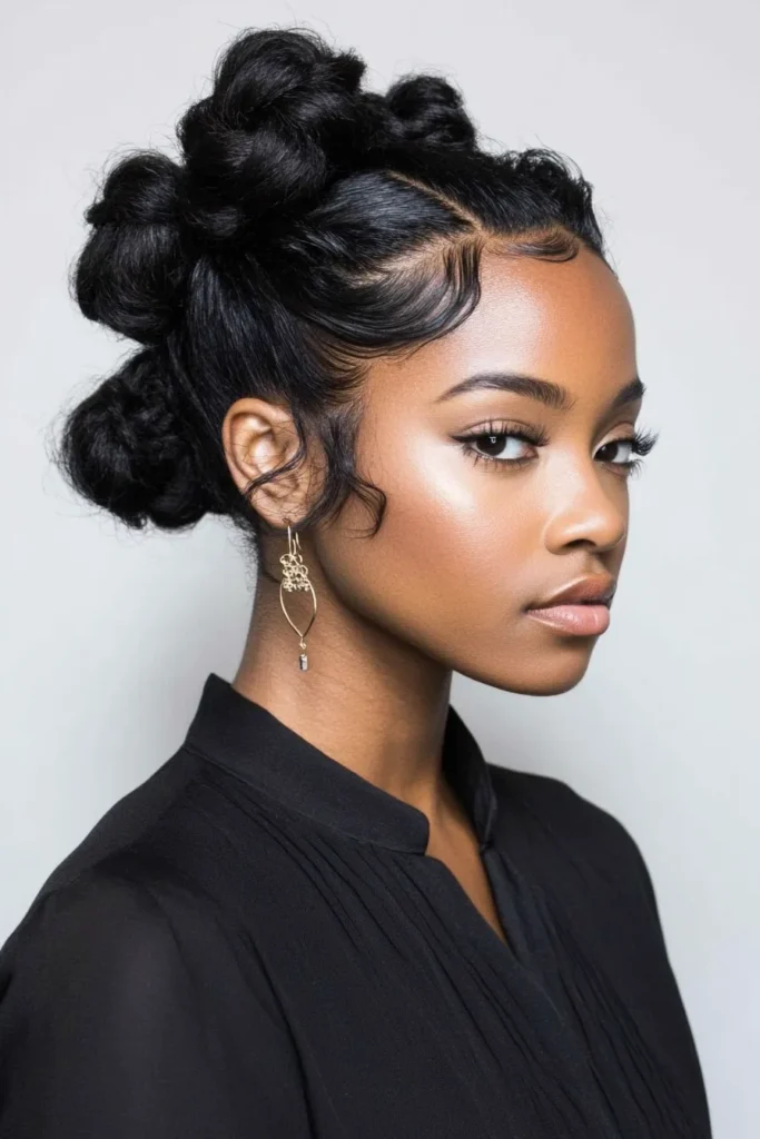 Bantu Knots Updo