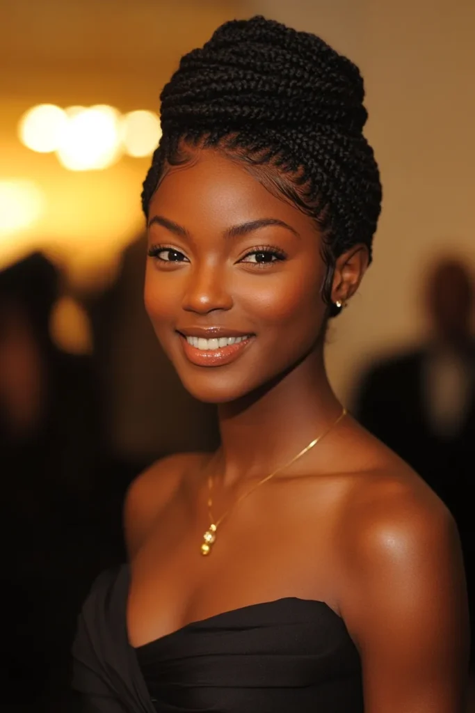 Box Braids Bun