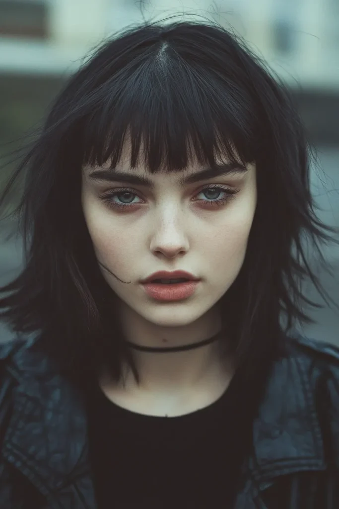 Classic Wolf Cut with Bangs