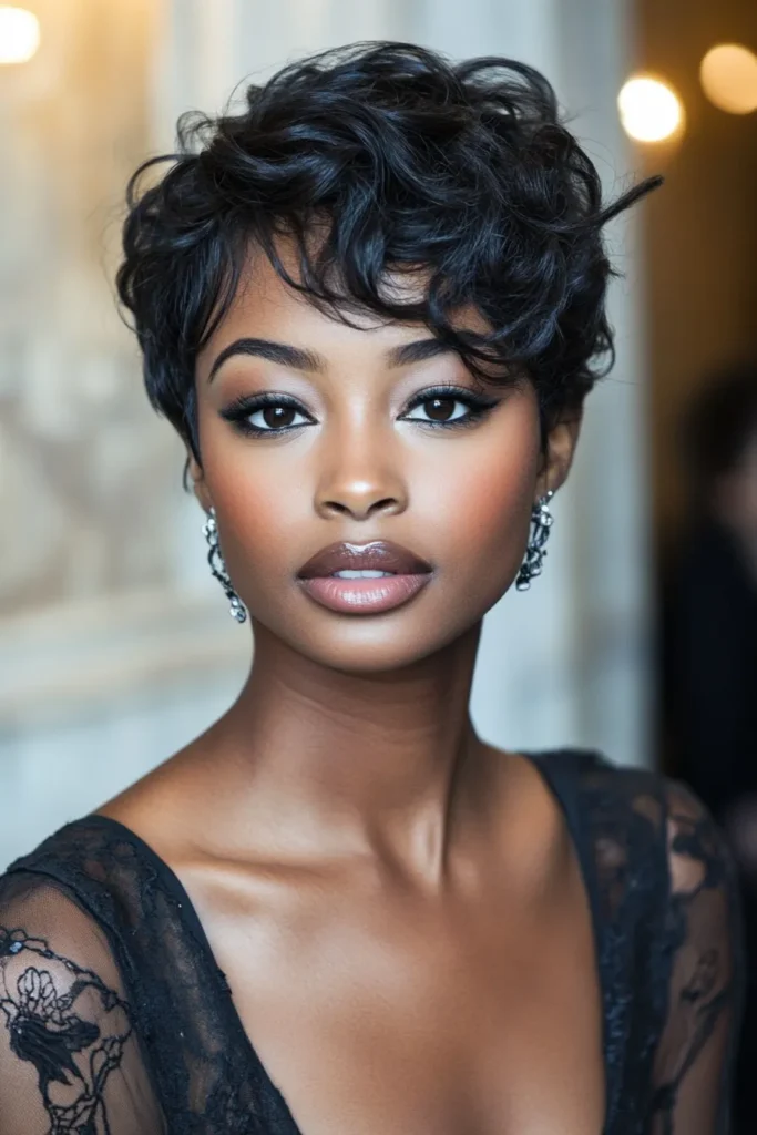 Curly Pixie Haircut