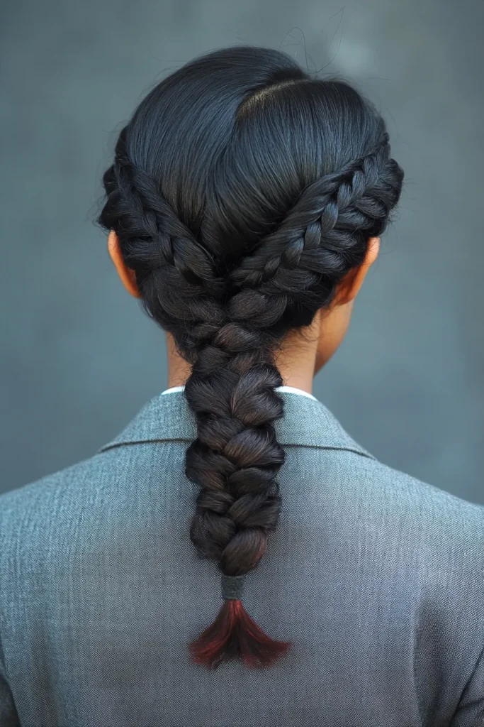 Fishtail Braid Updo