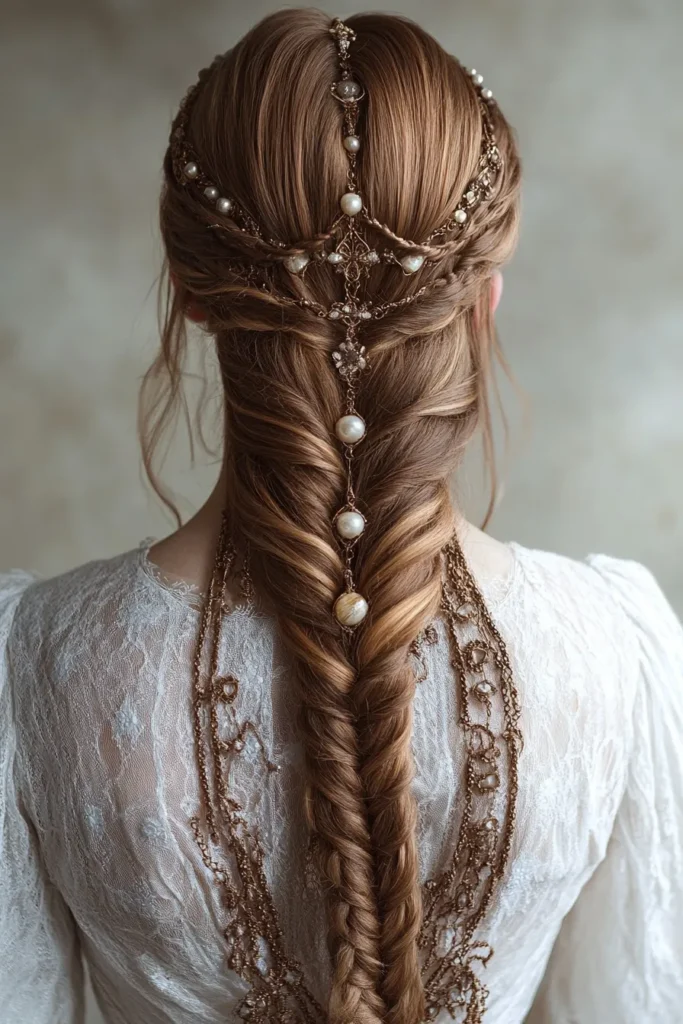 Fishtail Braid with Accessories