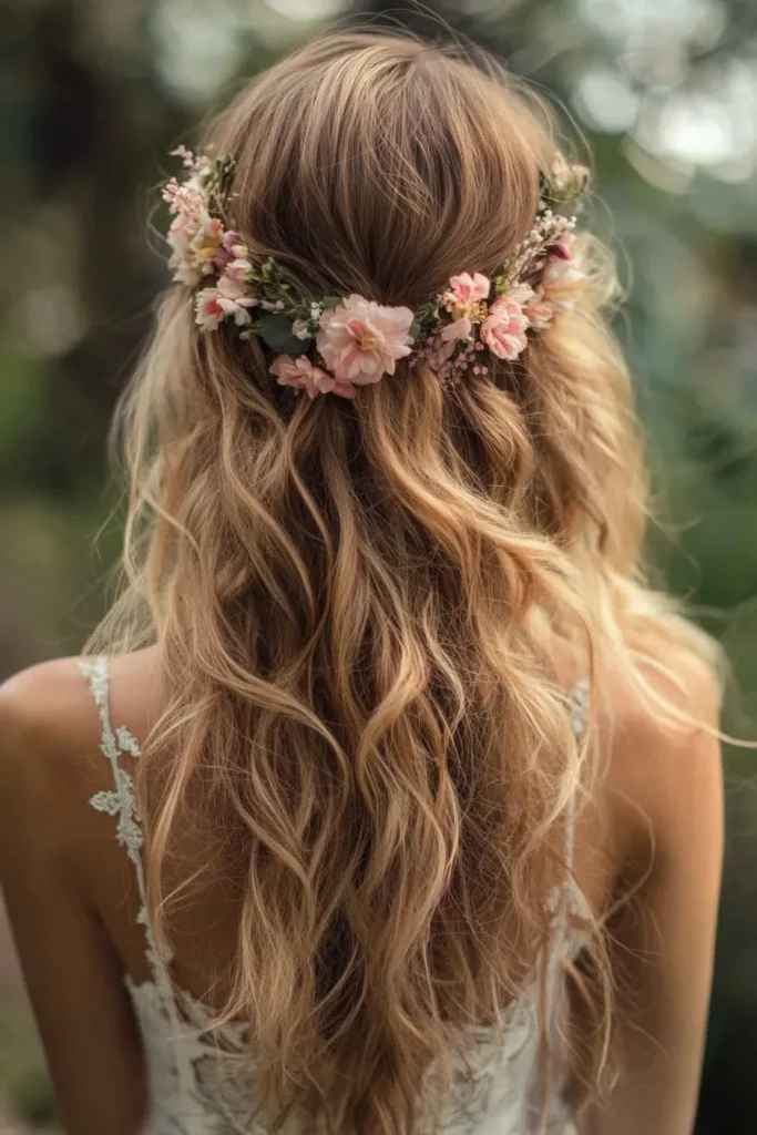 Flower-Adorned Loose Waves