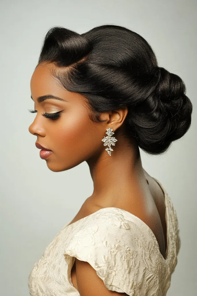 Glamour Waves Updo