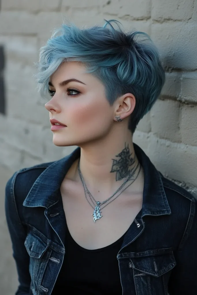 Gradient-Dye Wolf Cut