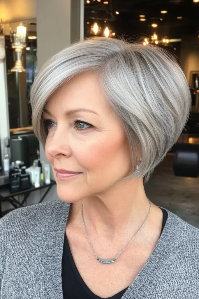 Gray Pixie Bob for Older Women