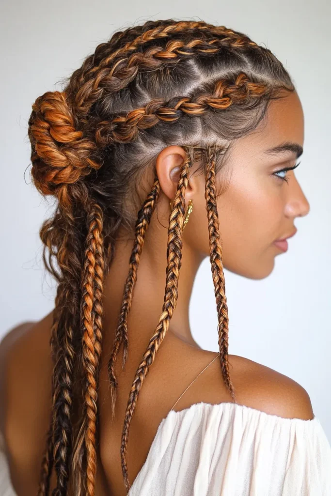 Half-Up Twisted Braids