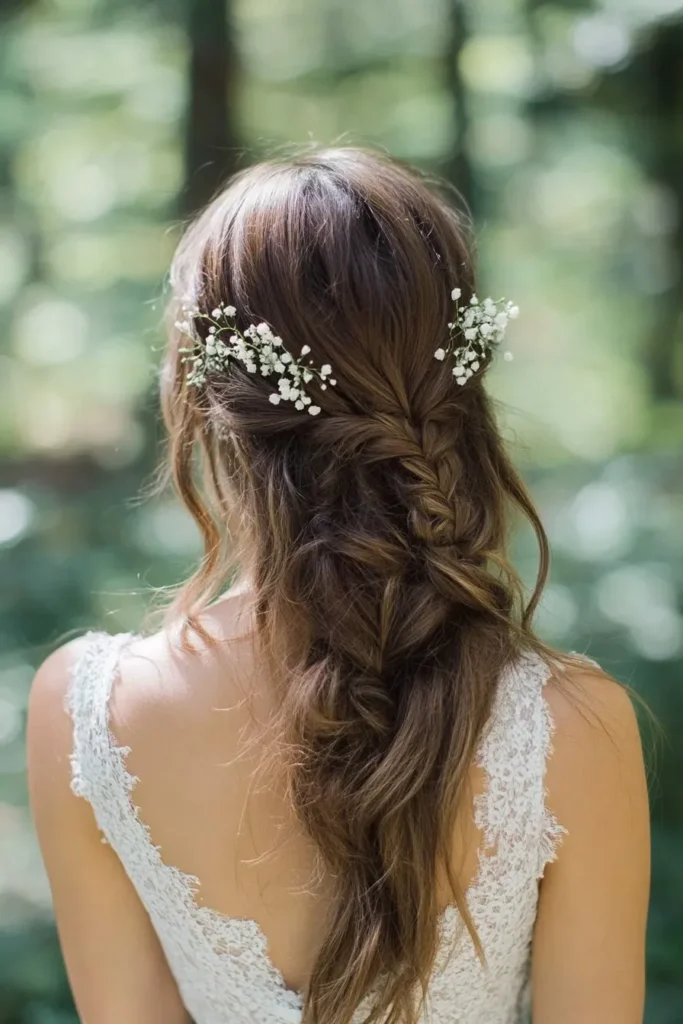 Half-Up with Delicate Braids