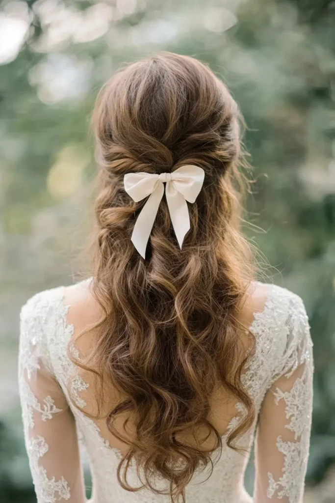 Half-Up with a Bow