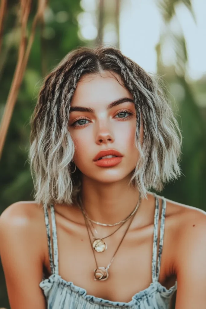 Highlighted Boho Bob