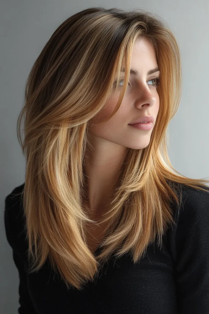Highlighted Mid-Length Cut